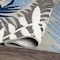 World Rug Gallery Palm Frond Indoor/Outdoor Runner Rug 2'x7' Blue Runner Rug 5550BLUE2X7 - alternate 2